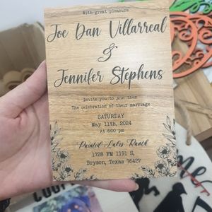 Decorative wooden frame on the wall to commemorate the couple​